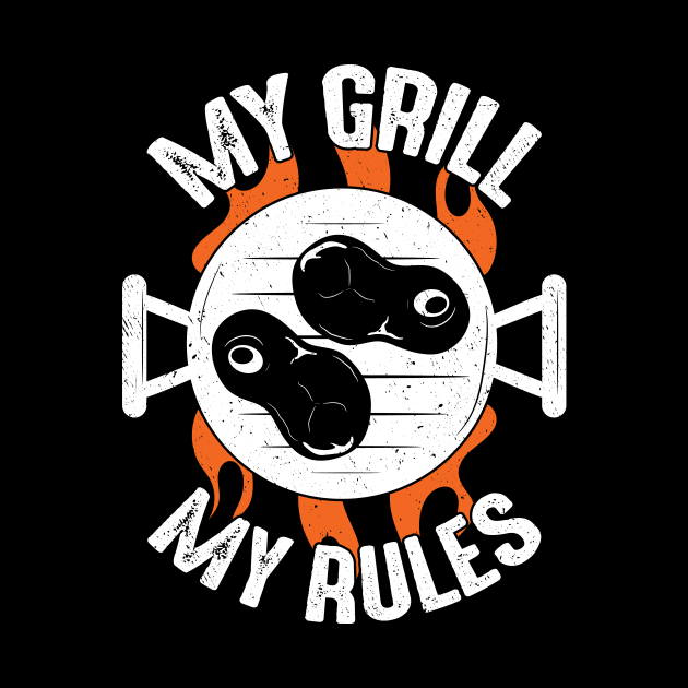 My Grill My Rules BBQ Season Pitmaster Gift by Dolde08