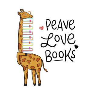 Reading Books Book Giraffe T-Shirt