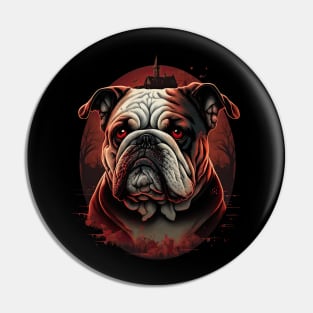 Halloween Bulldog Pin