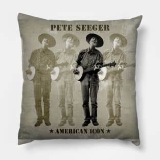 Pete Seeger - American Icon Pillow