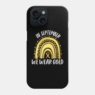 In September we wear gold..Childhood cancer awareness Phone Case