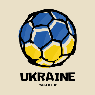 Ukraine Football Country Flag T-Shirt