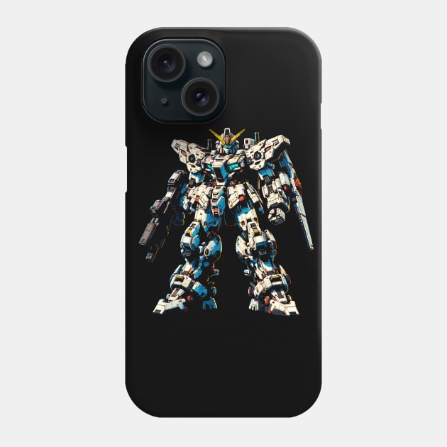 Epic Mecha Showdown T-Shirt: Anime Giant Robot Battle Tee Phone Case by Klimek Prints