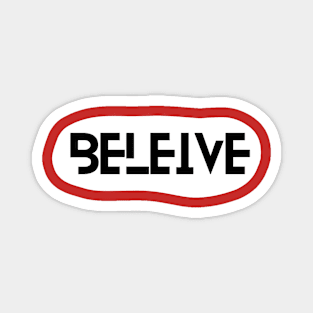 Believe Stylish Faith Tee Magnet