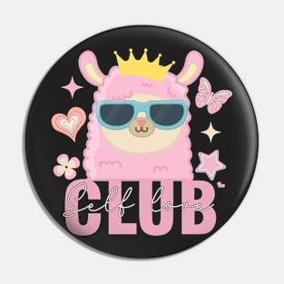 Self Love Club Llama Pin