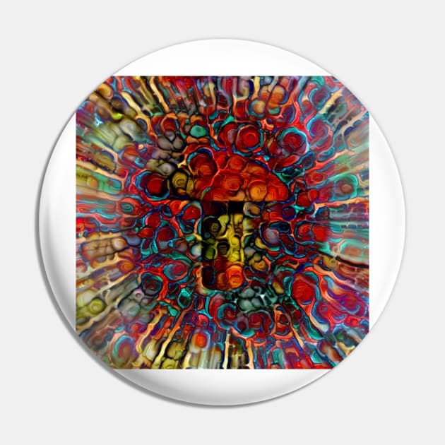 Colorful Mushroom Pin by rolffimages