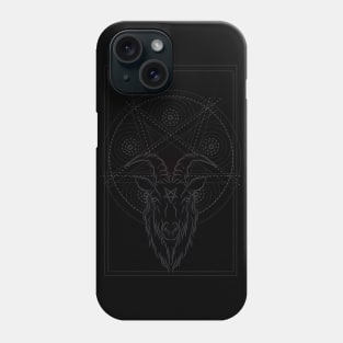 Framed baphomet Phone Case