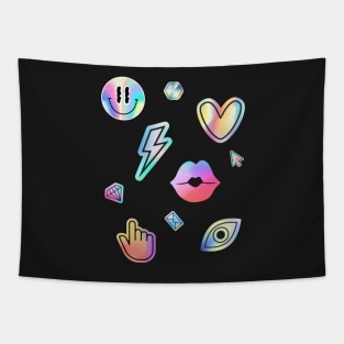 Gradient stickers Tapestry