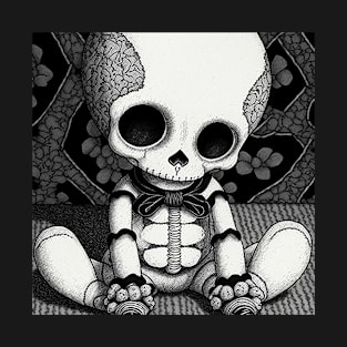 Spooky-Cute, A Manga Skeleton T-Shirt