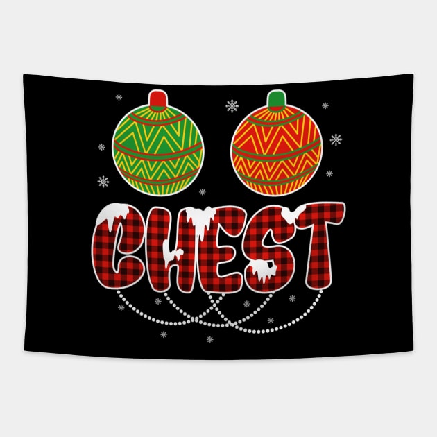 Funny Chest Nuts Couples Christmas Chestnuts Tapestry by fenektuserslda