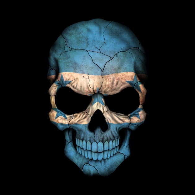 Honduras Flag Skull by jeffbartels