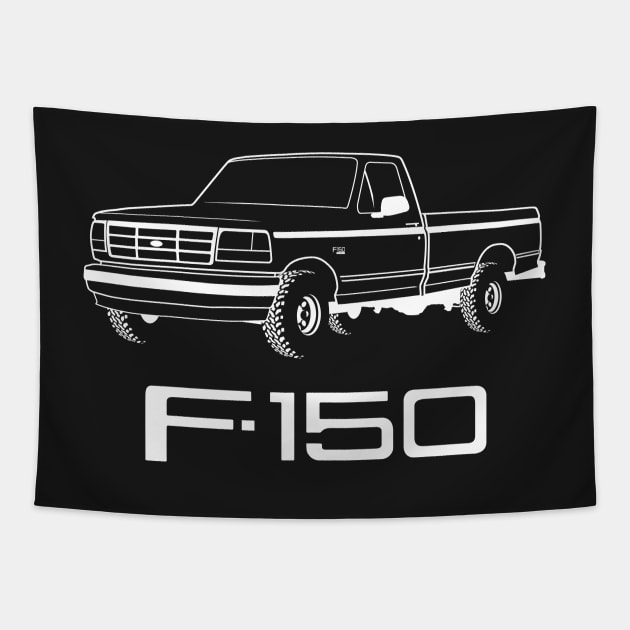 1992-1996 F150 White Print Tapestry by The OBS Apparel