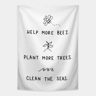 Save The Bees Tapestry - Save the Bees by valentinahramov ⭐⭐⭐⭐⭐
