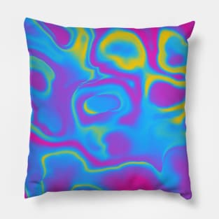 Pan Pride Abstract Swirled Spilled Paint Pillow