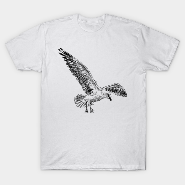Seagull Print - Seagull - T-Shirt TeePublic
