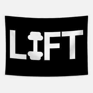 Lift weights logo design Tapestry