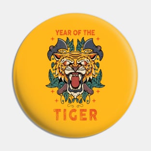 Happy Chinese New Year 2022 Year of the Tiger Horoscope Pin