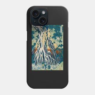 Kirifuri Waterfall by Hokusai Phone Case