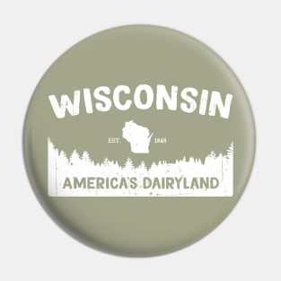 Wisconsin, Midwest State Motto Pin