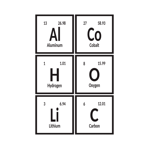 Alcoholic | Periodic Table of Elements by Maozva-DSGN