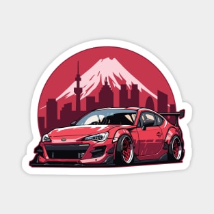 BRZ Car Art - Widebody Modified Stance JDM Car Magnet