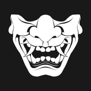 oni mask-white T-Shirt