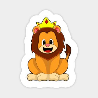 Lion with Crown Magnet