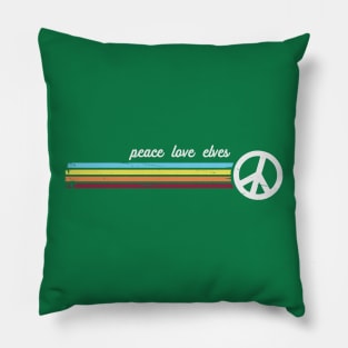 Peace Love Elves Pillow