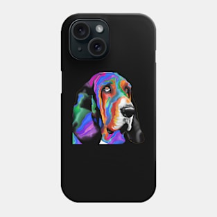 Bloodhound Dog Rainbow Painting Phone Case
