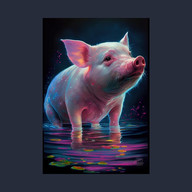 Farm Pig Art by ABART BY ALEXST 