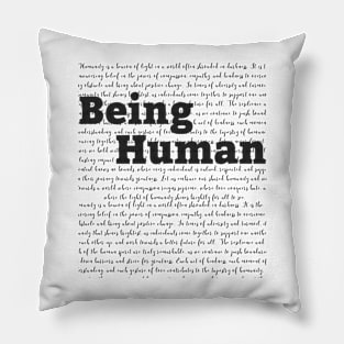 Embracing Humanity: A Tribute to Being Human Pillow