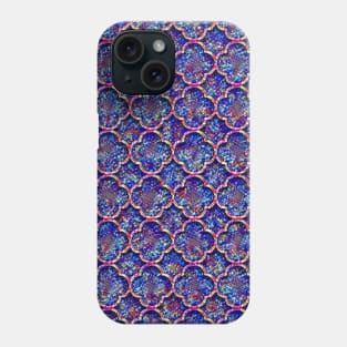 Blue Moroccan Bubble Pattern Phone Case