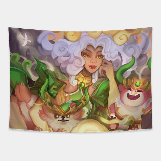 Neeko Shan Hai Tapestry by Lau_Art