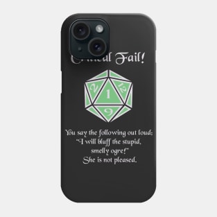 Critical Failure: Bluff Phone Case