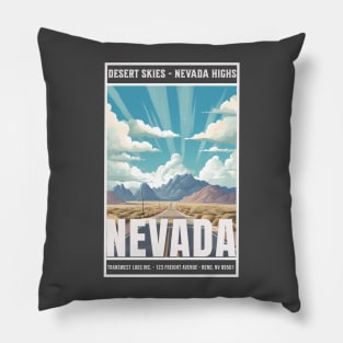 Nevada | Desert Skies Nevada Highs | Beautiful Nevada Pillow