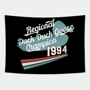 Nostalgia 90s Duck Duck Goose T-Shirt Tapestry