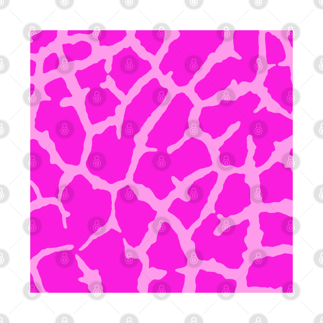 Pink Giraffe Print by BlakCircleGirl