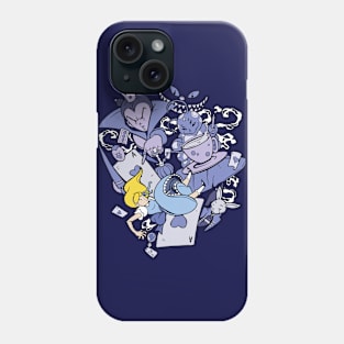 Alice and her Wonderland friends Phone Case