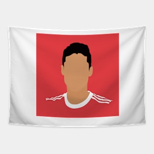 Raphael Varane Minimalistic Face Art Tapestry