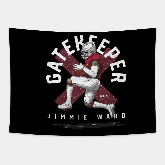 Jimmie Ward San Francisco Gatekeeper Tapestry by MASTER_SHAOLIN