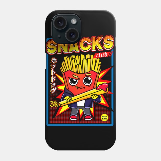 Snacks club fries Phone Case by fridaemundae