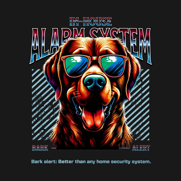 Bark Alert Chesapeake Bay Retriever Dog by Miami Neon Designs