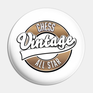 Chess vintage all star logo Pin