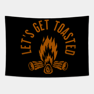 Outdoors Campfire - Let's Get Toasted Tapestry