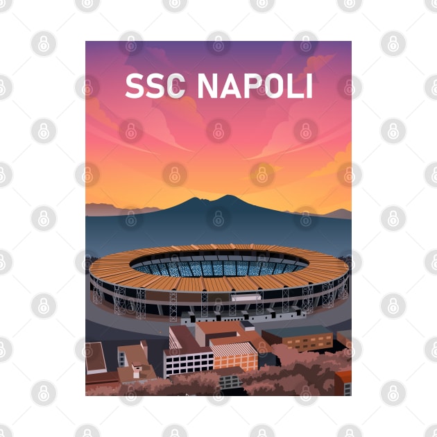 SSC Napoli Stadium Illustration by TopFootballStadiums