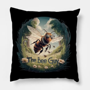 Funny Beekeeper Art For Men Dad Bee Hive Honey Beekeeping Pillow