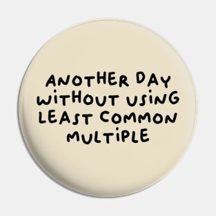 Another day without using least common multiple Pin