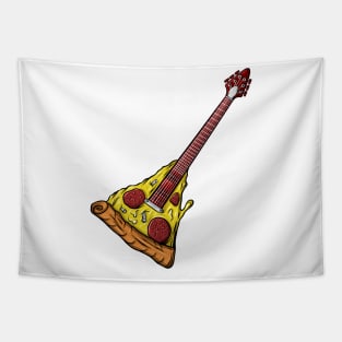 Pizza Guitar Tapestry