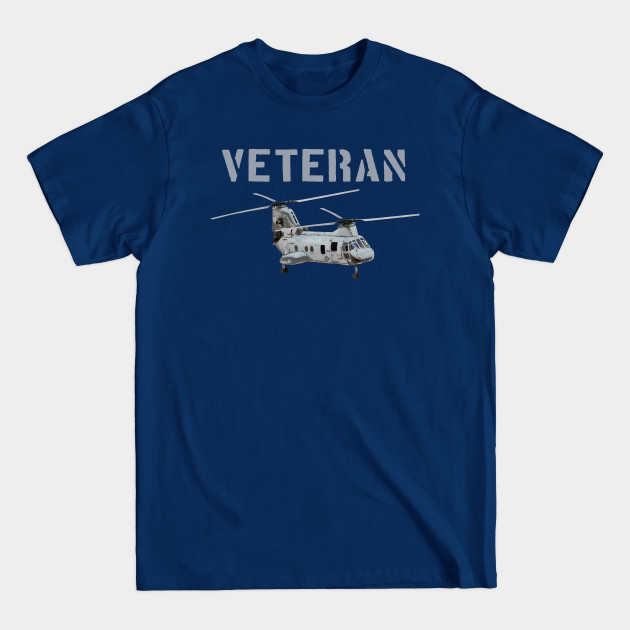 Discover CH-46 Sea Knight Helicopter Veteran - Navy Veteran - T-Shirt