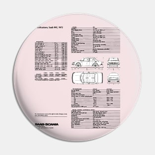 1972 SAAB 99 - brochure specifications Pin